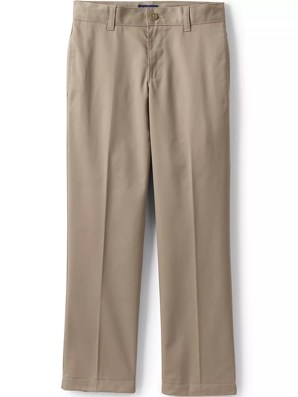 Lands’ End Boys Iron Knee Blend Plain Front Chino Pants